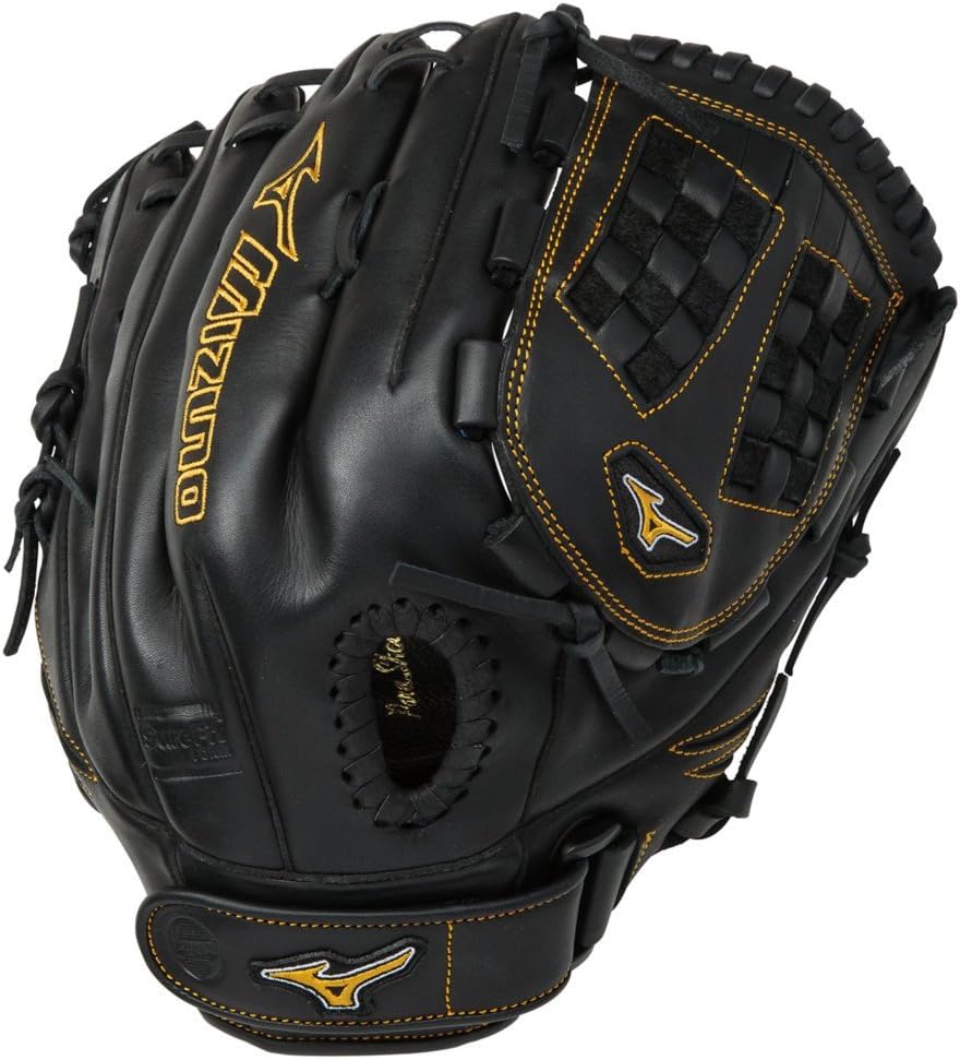Mizuno MVP Prime GMVP1250PF2 - Infield Mitt, Black, 12 1/2" - Left Hand Throw
