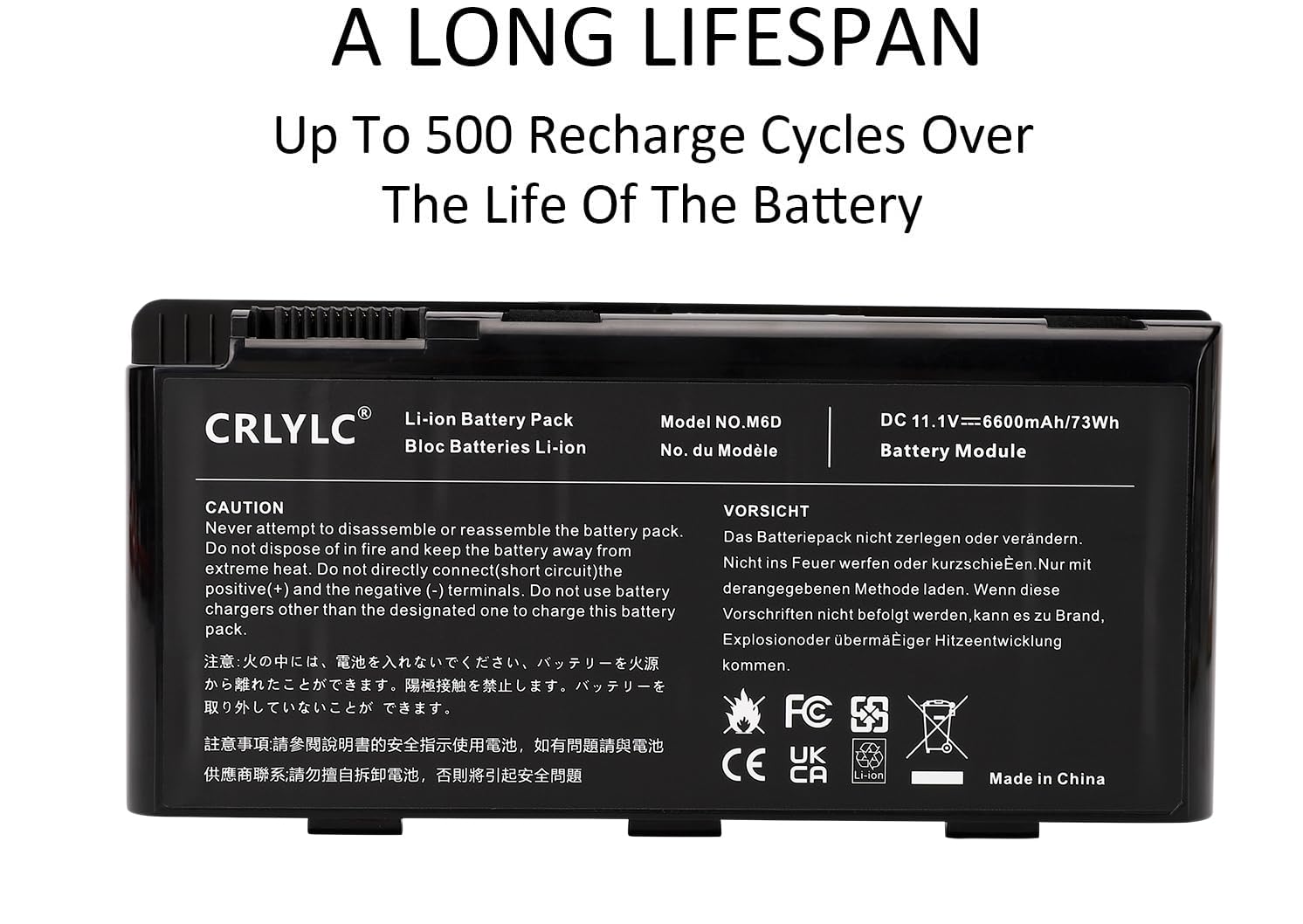 K KYUER 7800mAh BTY-M6D Laptop Batterij Accu voor MSI GT60 GT70 2PE-890US GX60 1AC GX70 3BE WS60 MS-16F2 16F4 E6603 GX660 GX680 GT780 GT780R GT600 GT660 GT680 GT683 GT685 GT670 GT760 GT770