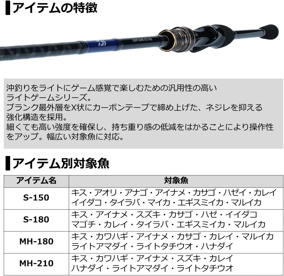 Daiwa 21 Light Game, XS
