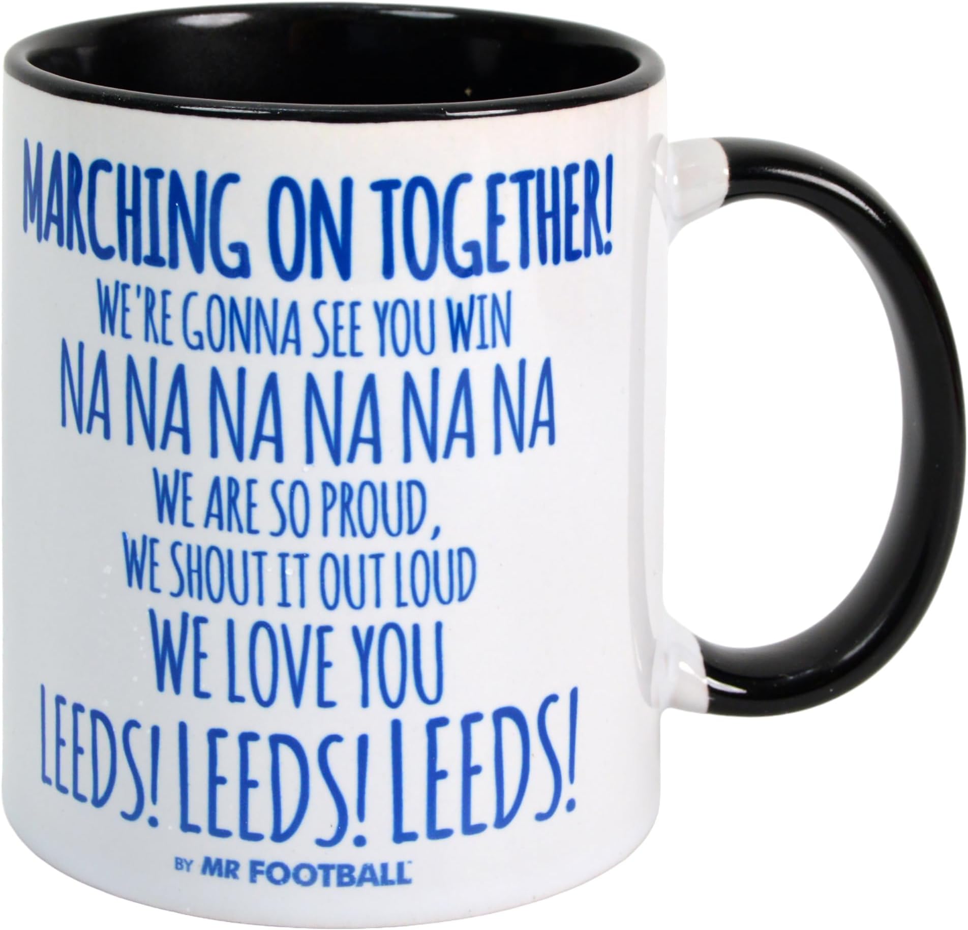 Leeds Mug Gift Marching on Together MOT Song Lyrics Chant Fan Cup