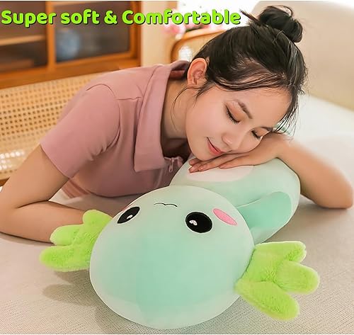 Miniatura 6 de Juguete de peluche de ajolote súper suave, bonita almohada de peluche de salamandra, almohada larga de felpa suave de ajolote, regalos de peluche