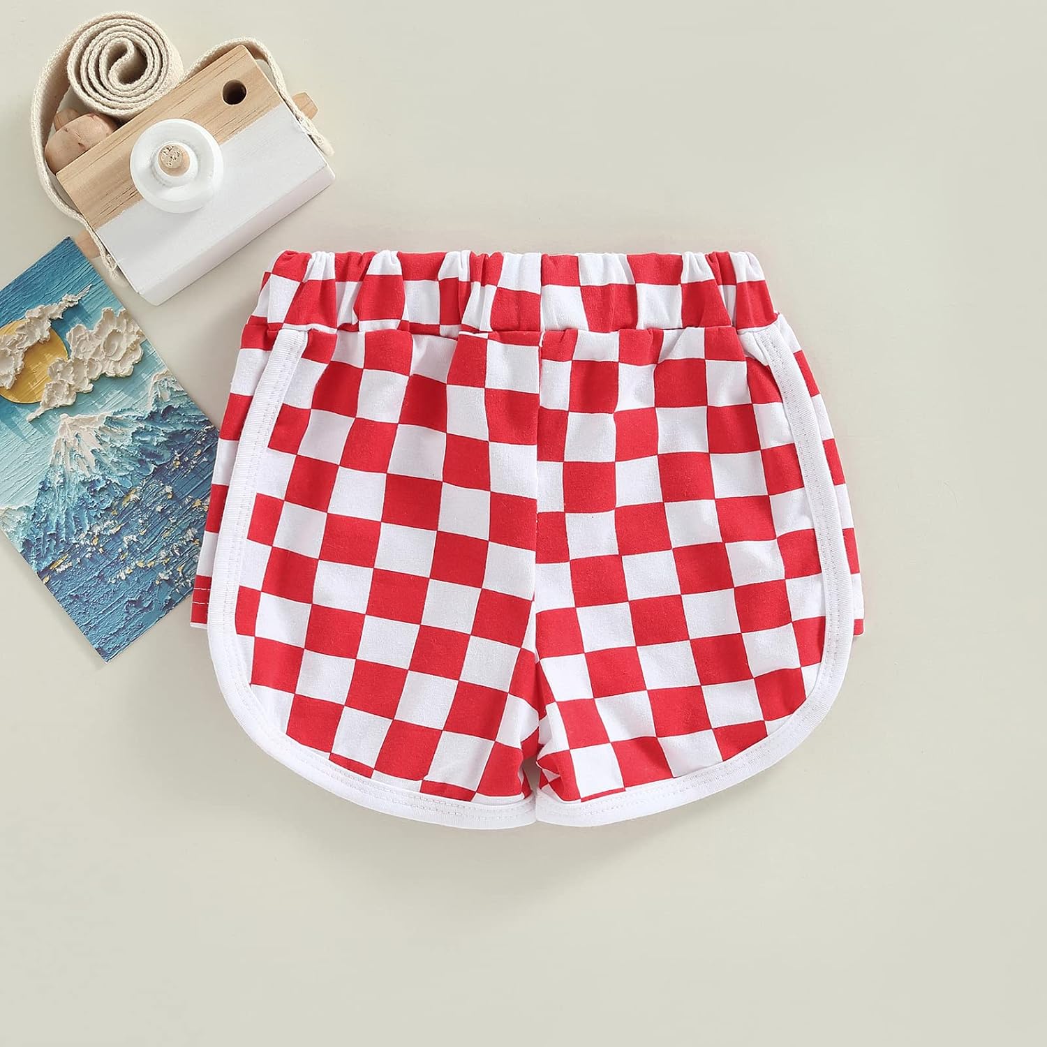 Toddler Baby Boy Girl Checkerboard Plaid Pants Elastic Waist Casual Trousers Spring Summer Fall Winter Long Pants