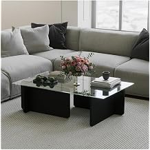 Neostill Escape Glass Coffee Table/Black