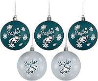 Vista 5 de FOCO Dallas Cowboys NFL 5 Pack Shatterproof Ball Ornament Set