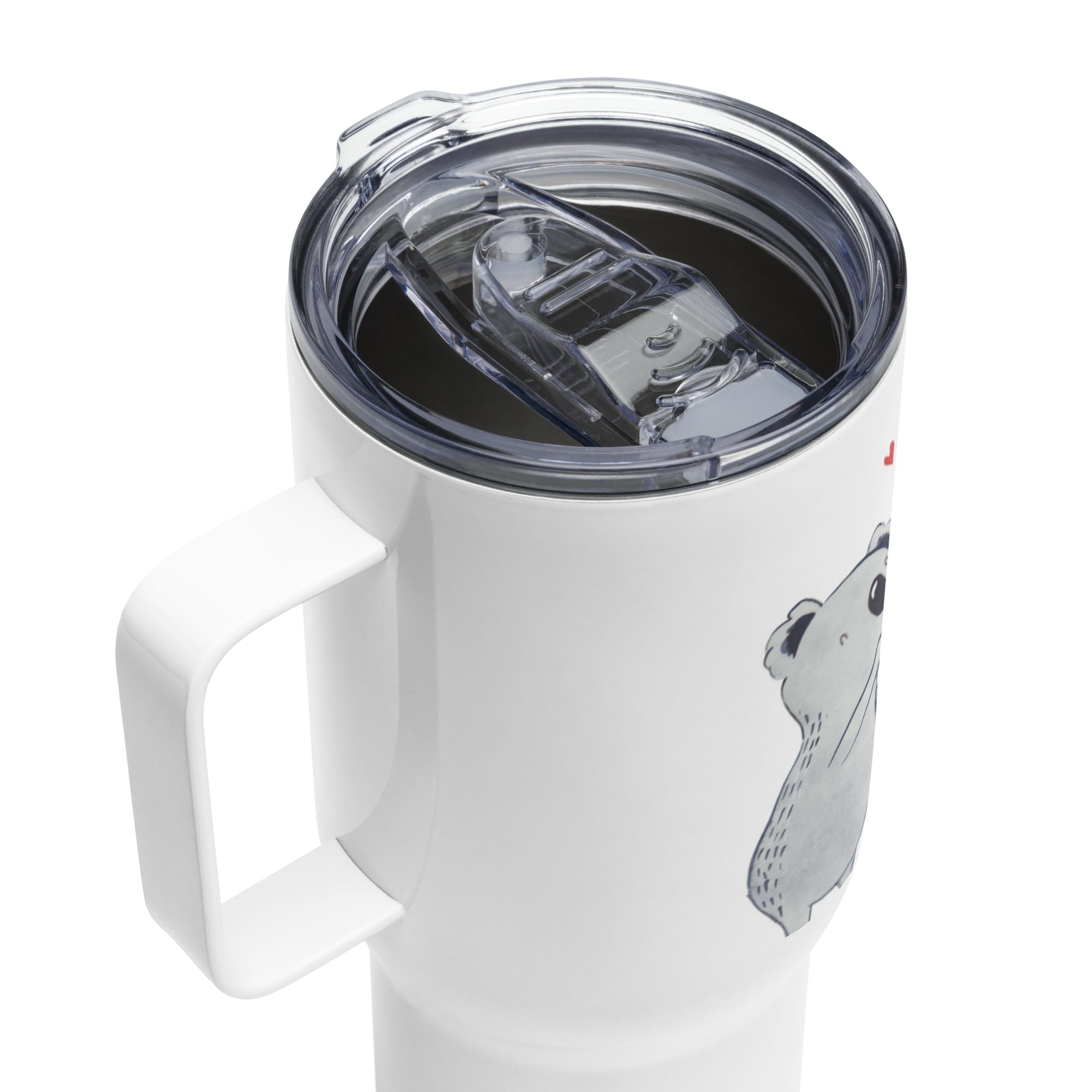 Mr. & Mrs. Panda Kaffee-to-go-Becher Koalas Feiern - Geschenk, thermosbecher, Koala, Geburtstag, Großer Thermobecher, Happy Birthday, Edelstahl Tasse, Thermos-Becher, Teetasse, Herz, Party
