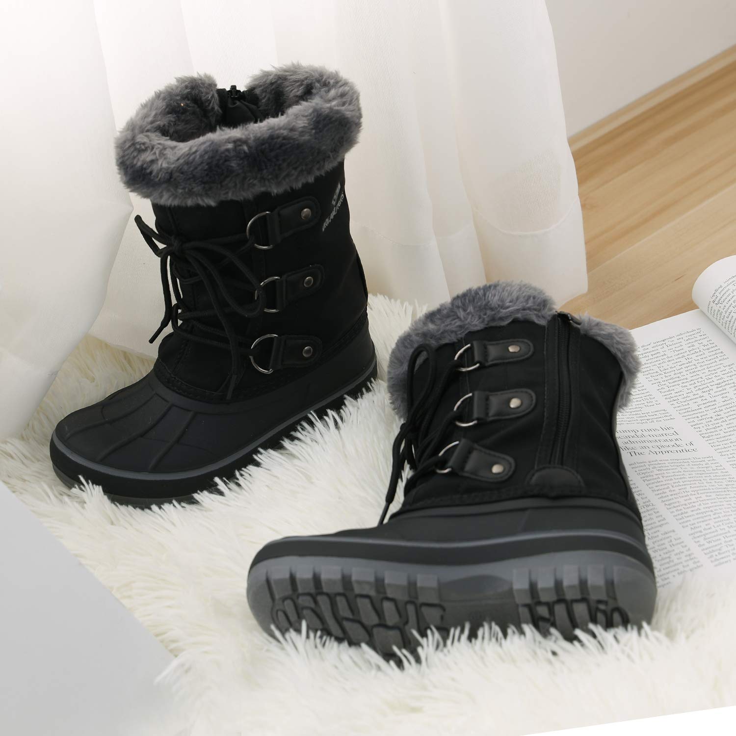 DREAM PAIRS Winterstiefel Jungen Mädchen