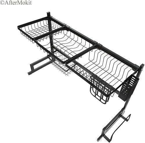 Miniatura 4 de AfterMokit RV Kitchen Sink Rack Motorhome Over The Sink Dish Rack for 33 inch and Less Bowl Counter Space Dish Drying Rack for 34 inch and Up