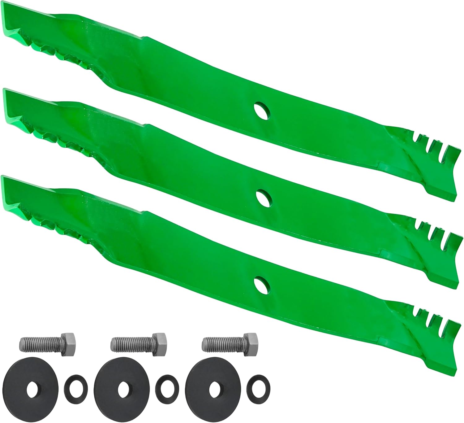 Caltric 72" Deck Blade with Bolt Compatible with John Deere Z830A Z930A Z930M Z950A Z950M Z950R Z955M Z960M Z965M Z975M Z985R Z994R Z997R