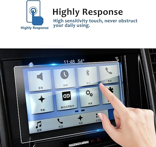 Vista 3 de LFOTPP Protector de pantalla F150 para 2015-2021 2022 2023 F*ord F 150 F150 F250 F350 F450 sync2 sync3 Coupé Hatchback 8 pulgadas navegación vidrio