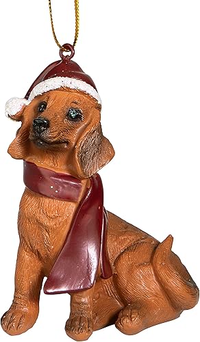 Vista 91 de Design Toscano - Figura de perro para decoración navideña.