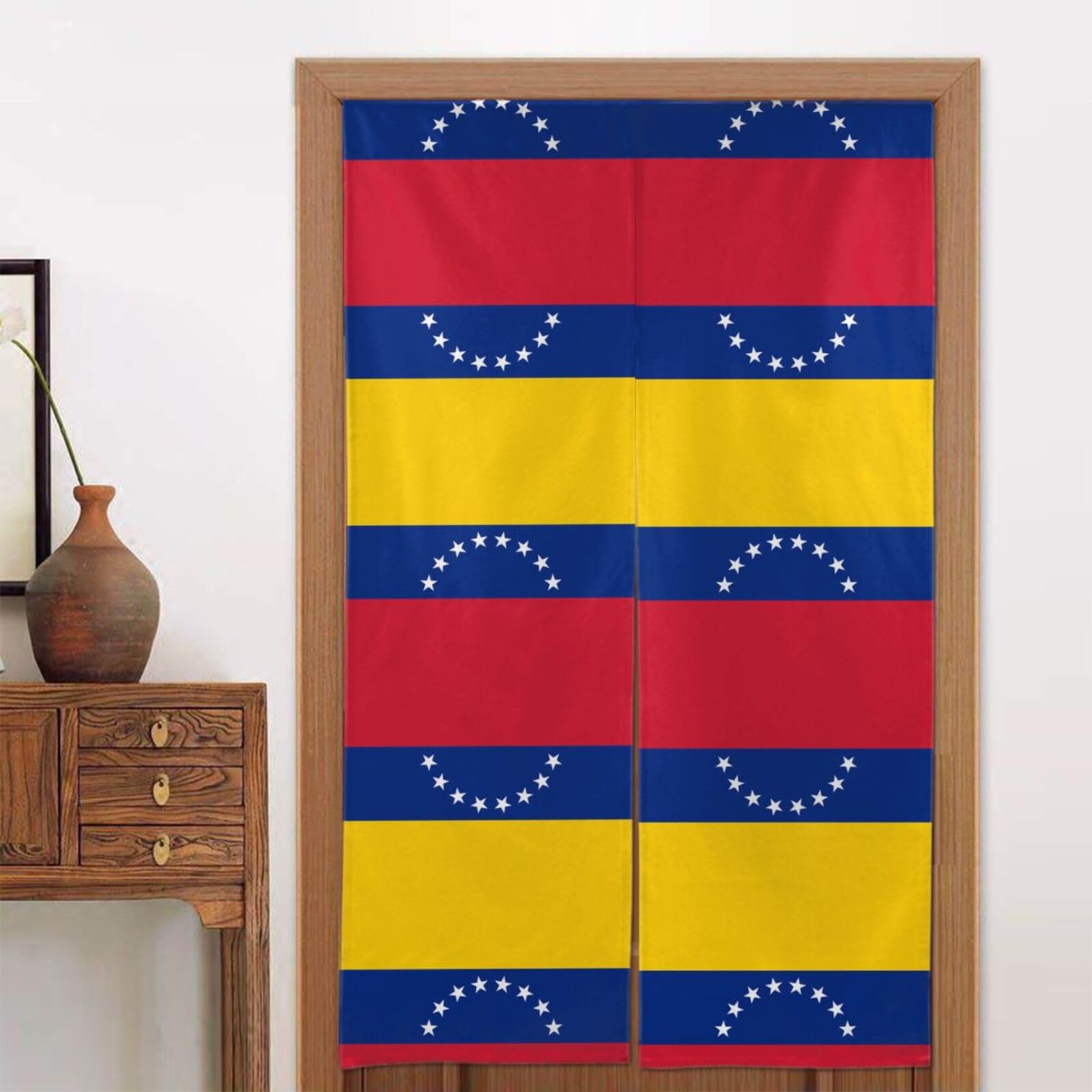 CNTDBU Flag of Venezuela Door Curtain 34x56 Inch-Room Divider Panel for Privacy, Entryway Screen for Kitchen Bedroom