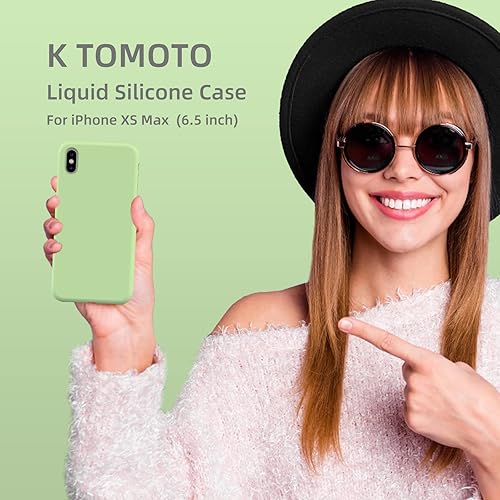 Miniatura 7 de K TOMOTO Funda compatible con iPhone Xs Max de 6.5 pulgadas, cuerpo completo de silicona líquida de gel de goma protección contra caídas con forro