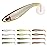 TRUSCEND 12 PCS Fishing Lures for Bass Trout Crappie Versatile Paddle Tail Swimbaits Superb Soft Plastic Fishing Baits Freshwater Saltwater Bass Walleye Lure Fishing Gifts for Men