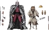 NECA - Mutant Teenager Ninja Turtles (Film 1990) - 7 Inch Scale Action Figure - Pack of 2 Splinter and Shredder - 5