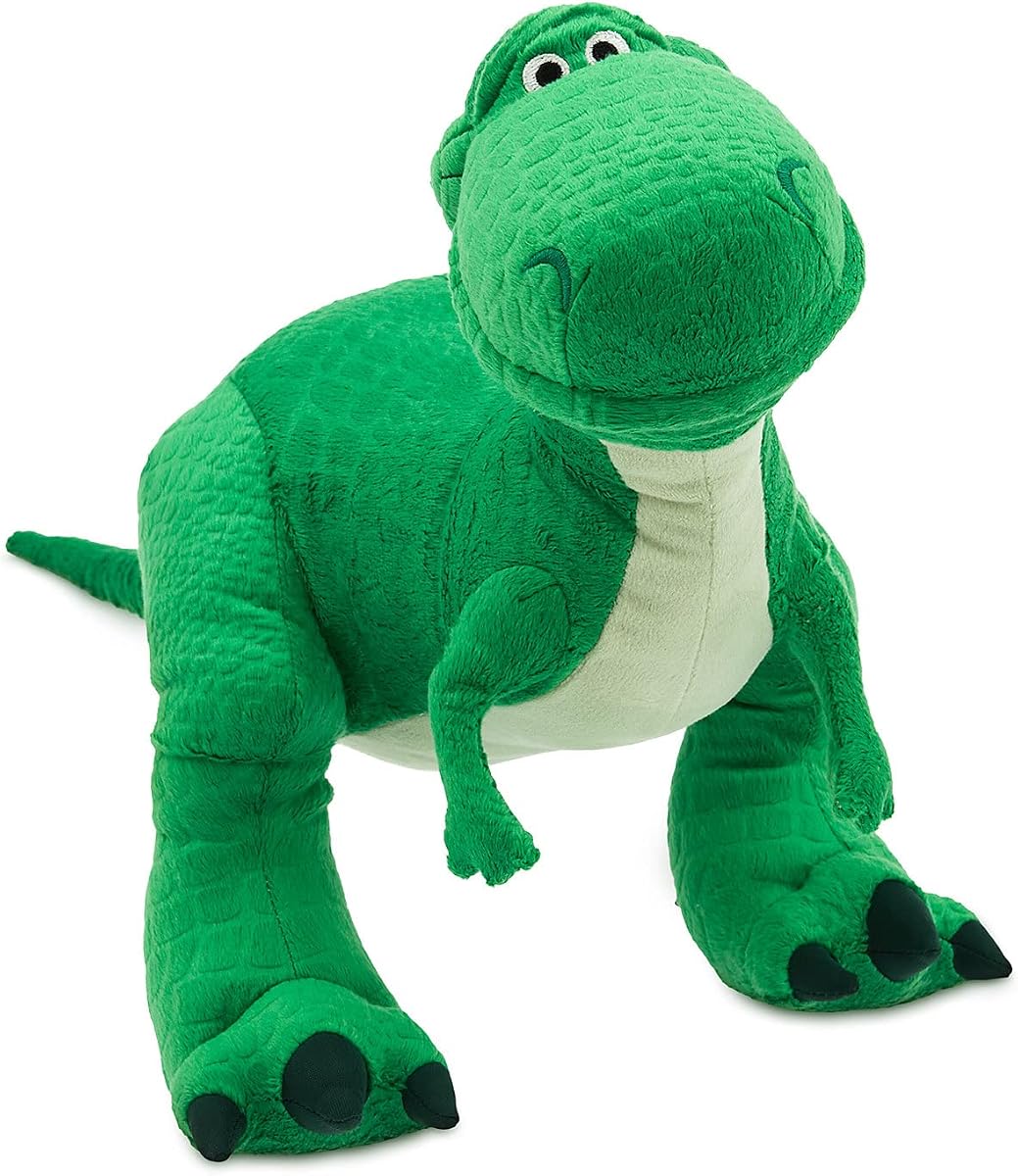Peluche oficial de Toy Story, Rex, icónico personaje de peluche con ojos bordados y características de peluche suave, apto para todas las edades, Disney Store