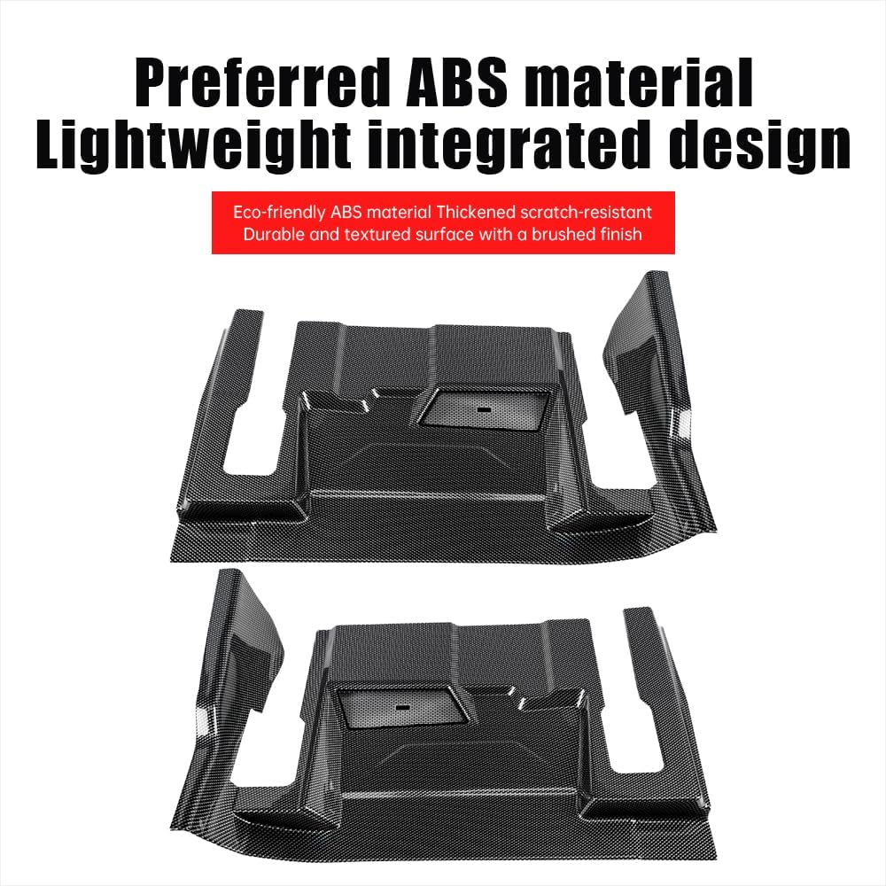 Seat Kick Panels for 2024-2025 2026 Toyota Land Cruiser 250, 1958 Prado LC250 Console Side Wrap Protection Modified Interior Seat Vent Cover Accessories (Second Row (Carbon Fiber Pattern))