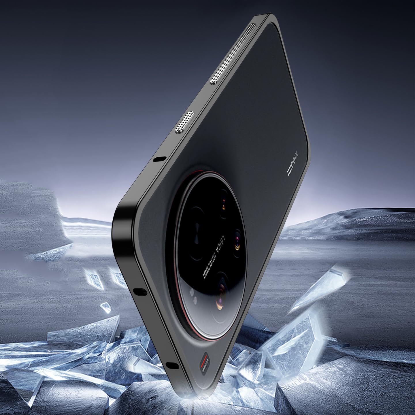 Custodia protettiva per Xiaomi Mi 17 Ultra, telaio in lega di alluminio aeronautico, antiurto, design senza cover posteriore, dissipazione del calore, compatibile con la versione Leica (verde)