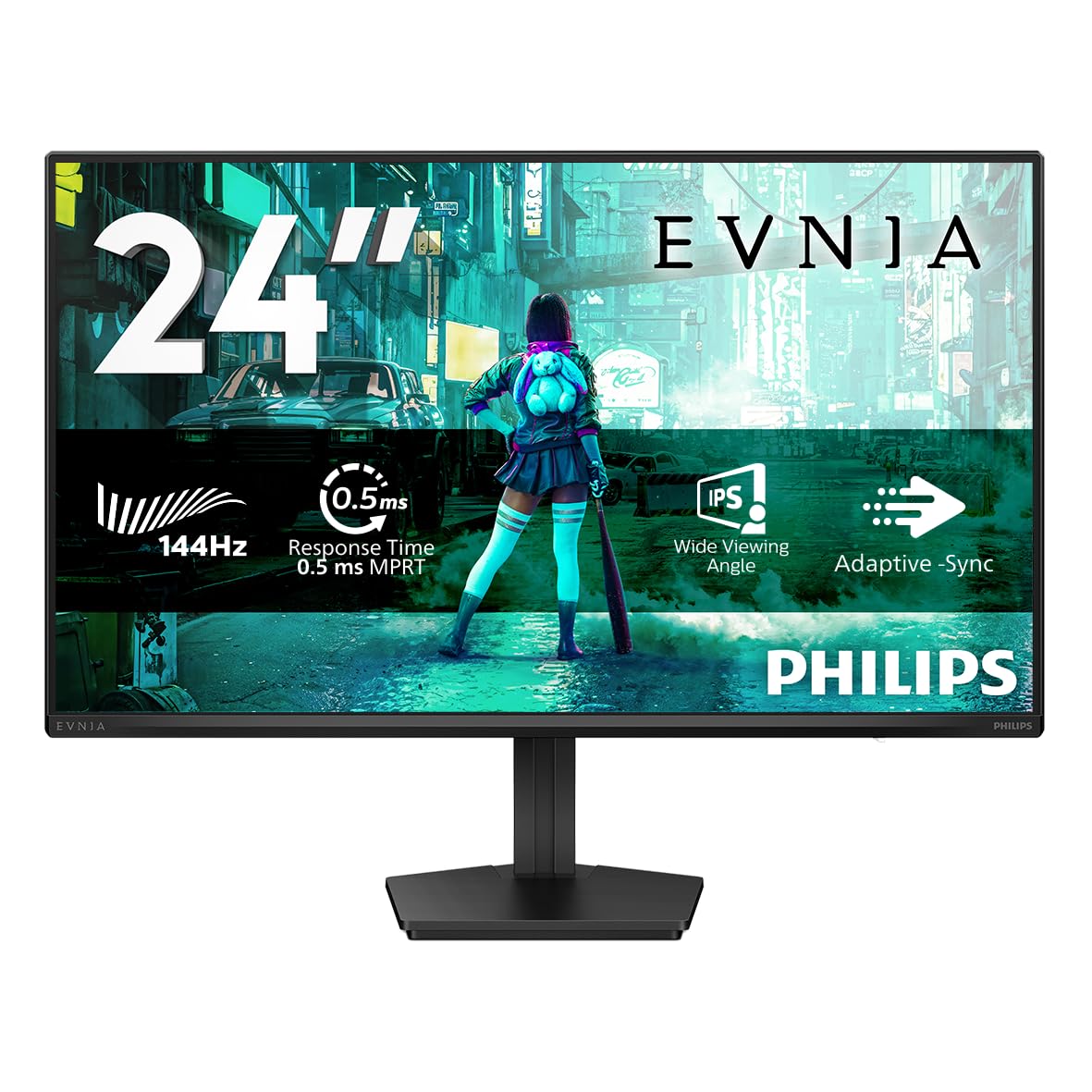 Philips Evnia 24M2N3200NF 24 Zoll Full HD Gaming Monitor 144 Hz 1 ms MPRT FreeSync G-Sync 1920x1080 HDMI 2.0 DisplayPort 1.4 schwarz