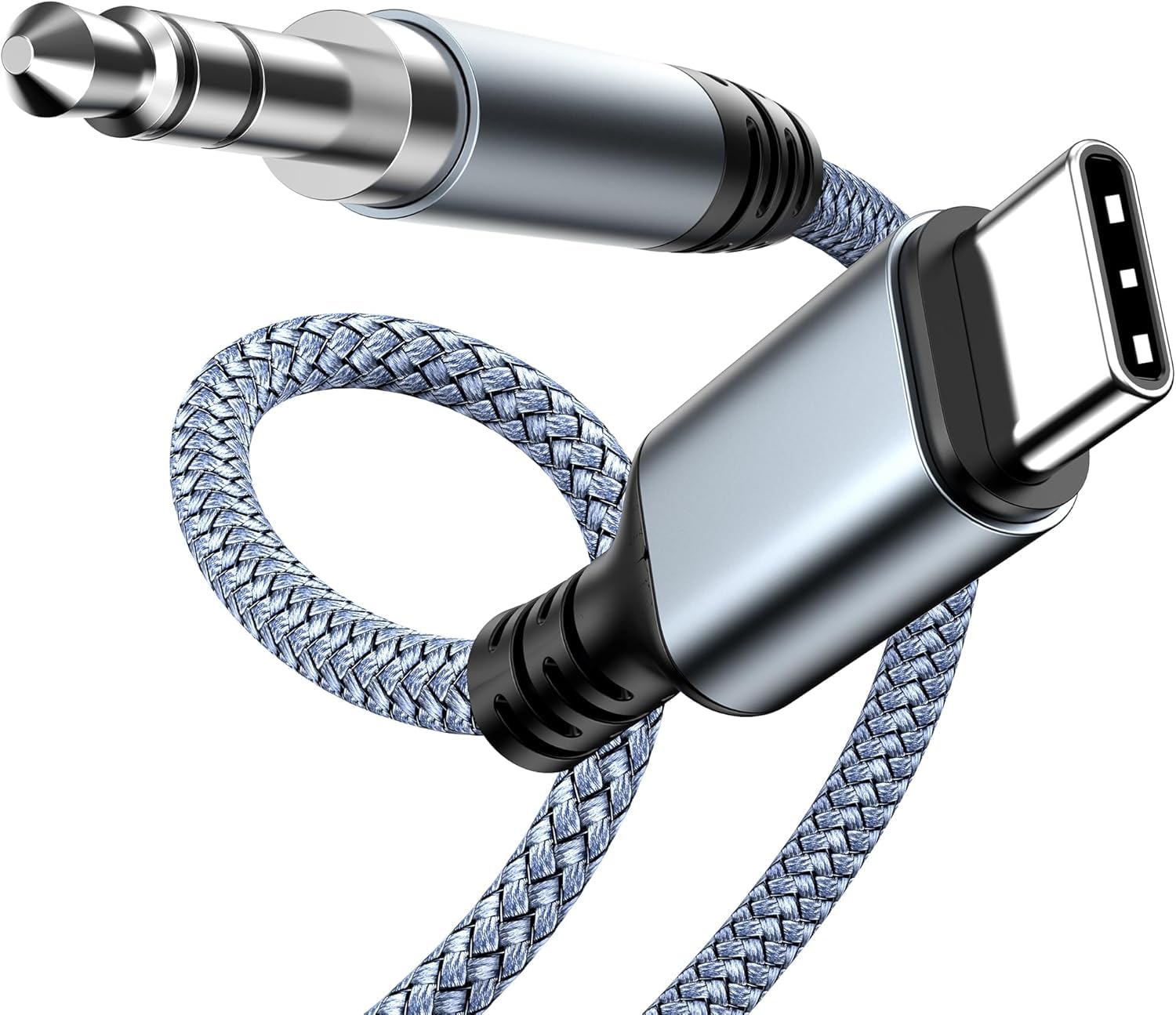 Highwings Aux Kabel USB C 2M, USB C auf Klinke 3.5mm Audio Aux Auto Handy für iPhone 17/16/15 Pro Max, Galaxy S25/S24/S23/S22, Hua-wei P40/P30/P20, Pixel, Car Stereos