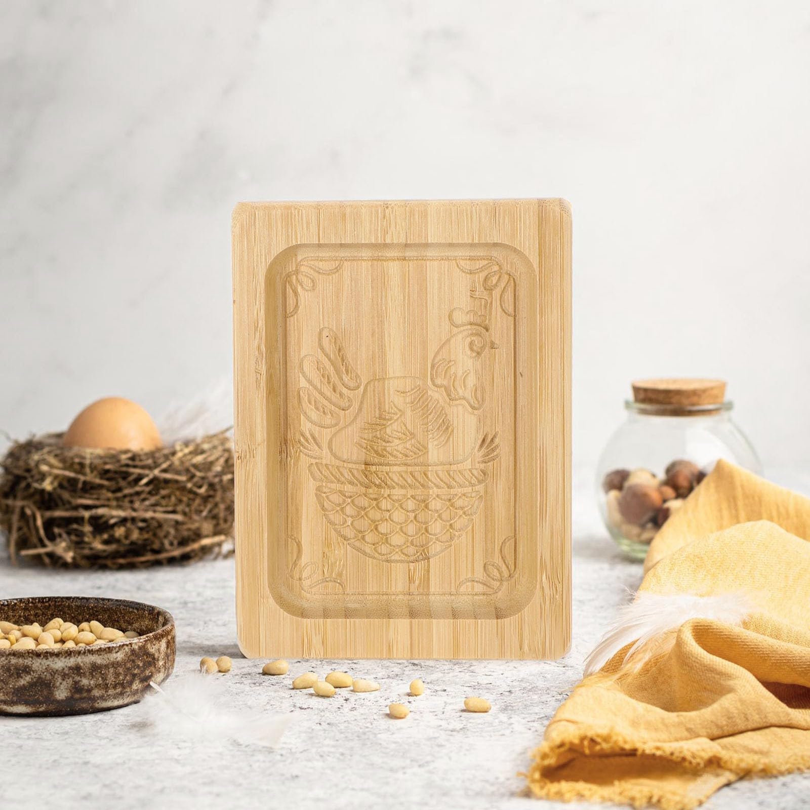 Keksausstecher, Keksformen aus Holz, Kekse, Haustier-Snackform, Push-Typ-Keks, 3D-Tierbild-Design, Keksform, geeignet for Backen