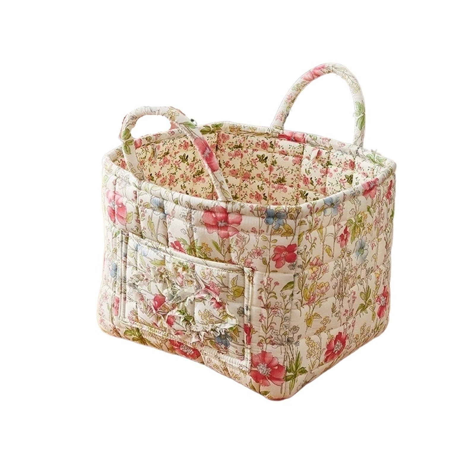 Tragbarer, Faltbarer Stoff-Aufbewahrungskorb, pastoraler Stil, Unterwäsche-Kleinigkeiten-Organizer, maschinenwaschbar, for Zuhause(C)