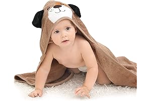 Touchat Bamboo Towels for Baby, Hooded and Absorbent