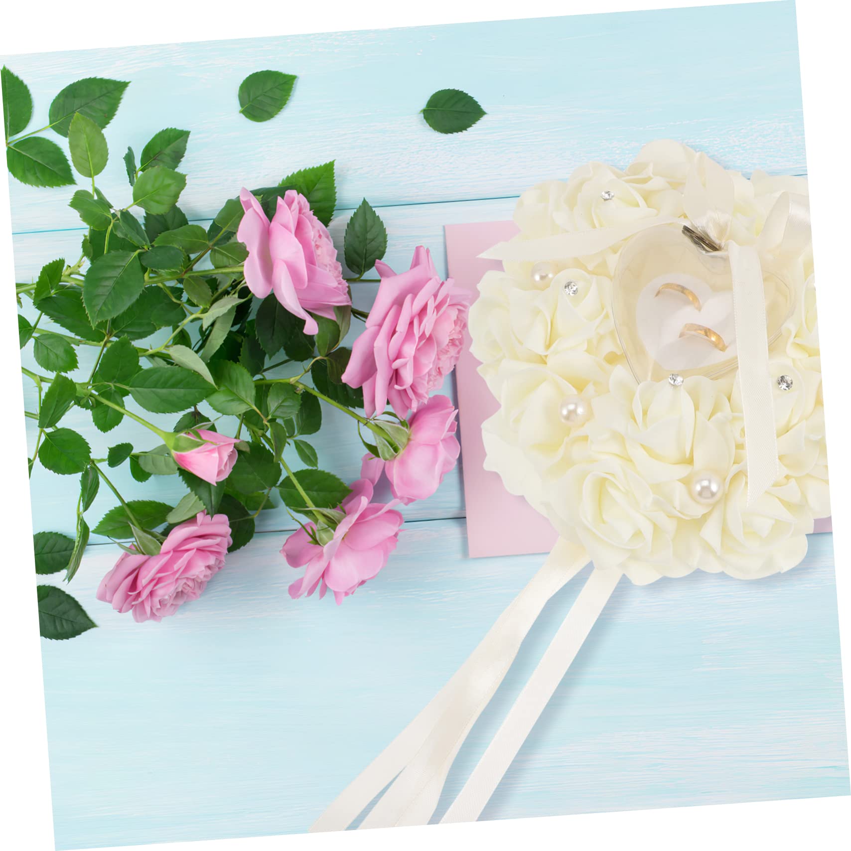 SOIMISS 3stücke Herzförmige Ringbox Mit Blumen- Romantischer Ringhalter Für Hochzeiten Verlobungen Und Jubiläen Elegantes Hochzeitszubehör Für Brautpaare Und Besondere Anlässe