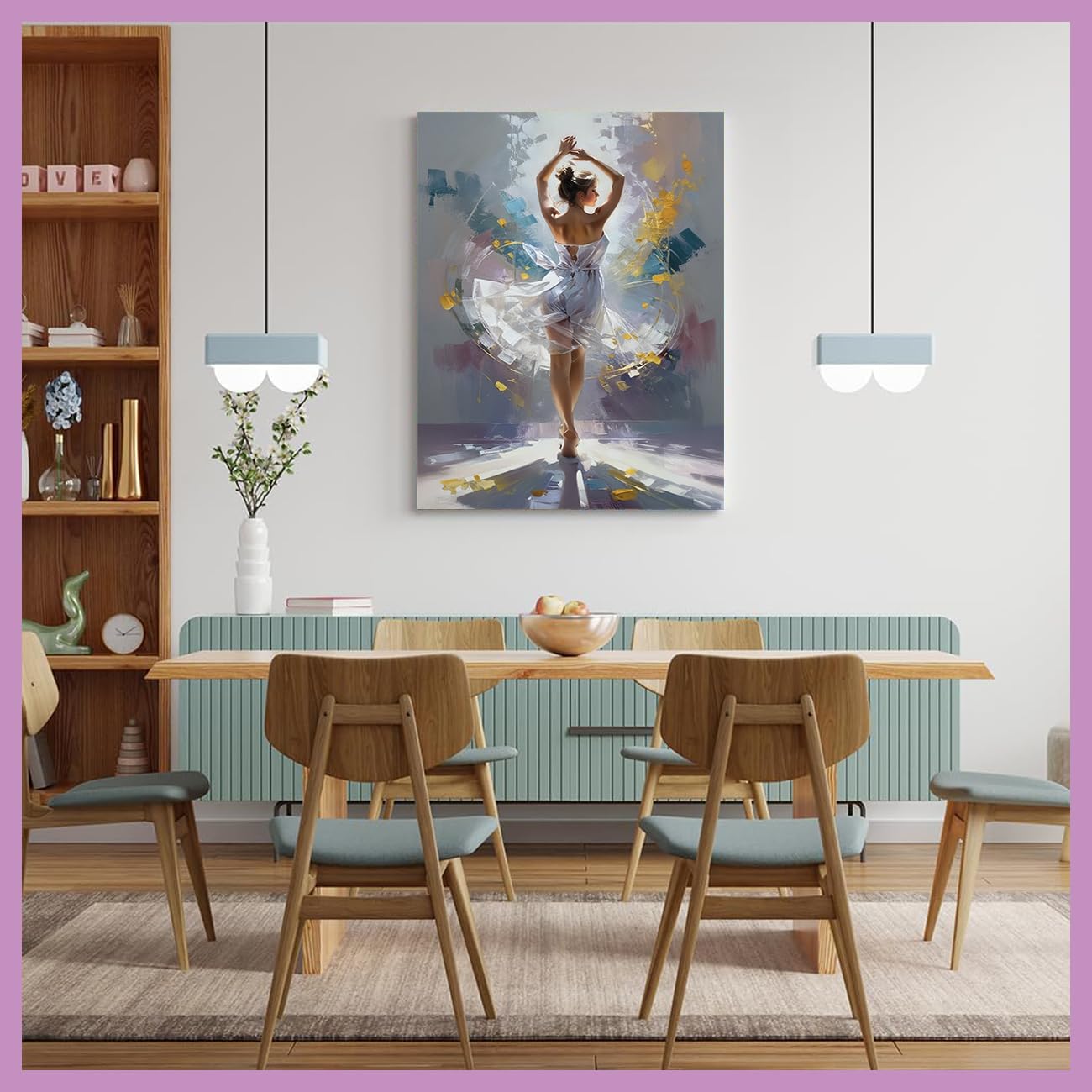 Fuumuui Pintura Por Números 40x50 Cm | Mujer Con Vestido Rojo | Kit Completo Con Pinceles Y Pinturas Acrílicas | Para Adultos Y Niños Principiantes