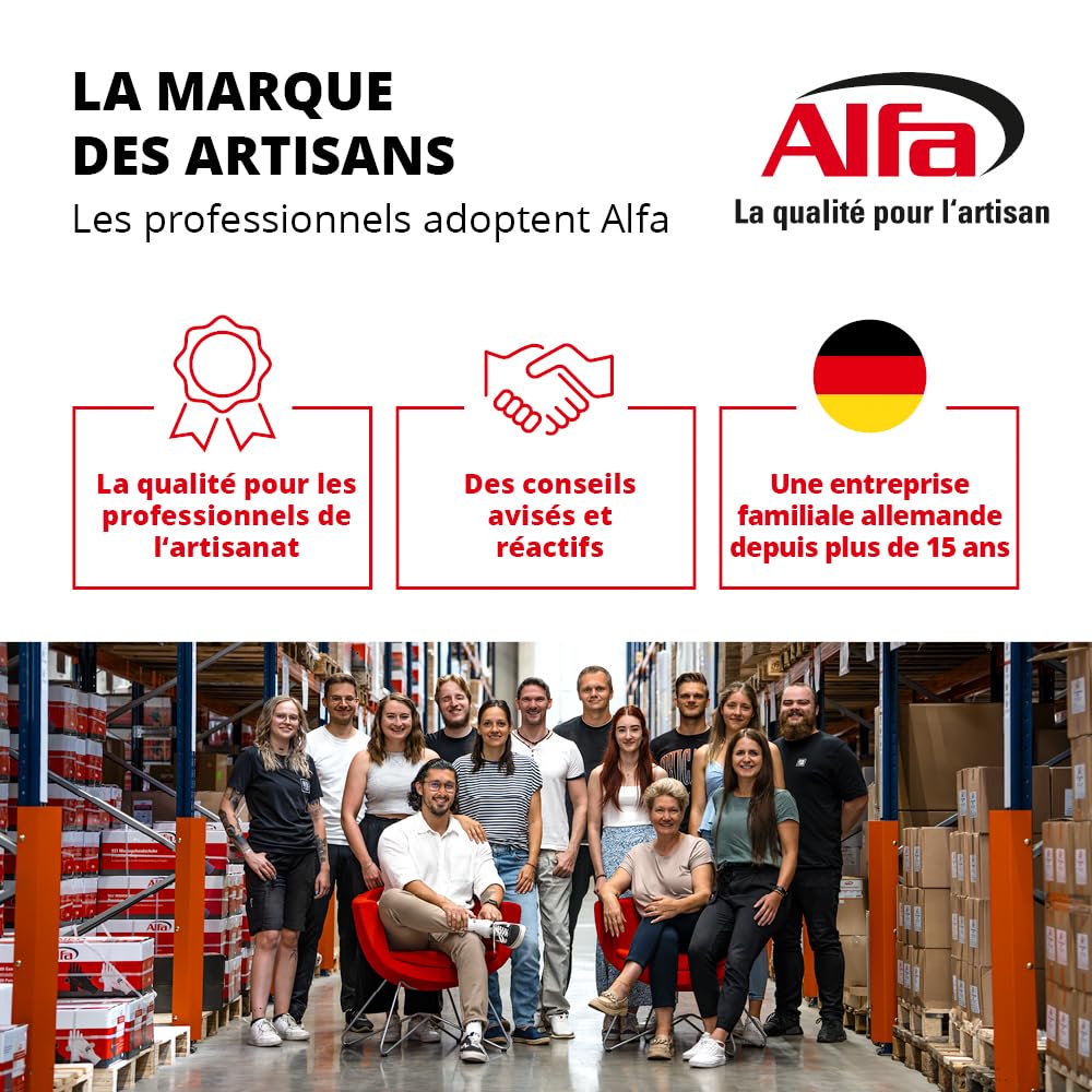 Alfa DS Colle d'étanchéité pour pare-vapeur & films – 315 g – 20 pièces | Mastic d'étanchéité élastique intérieur et extérieur pour un collage étanche à l’air des chevauchements, DIN 4109