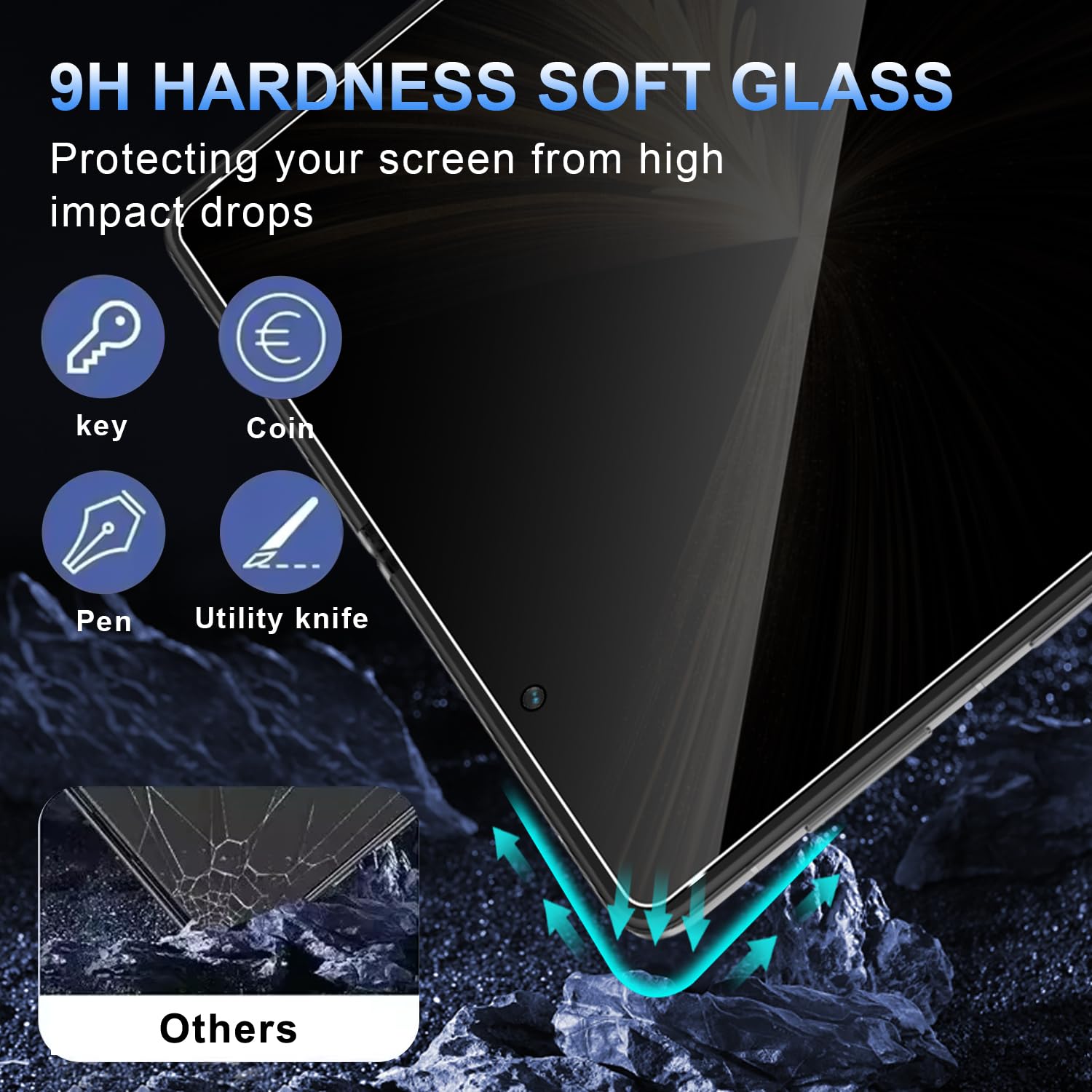 Upscreen Protecteur D´Écran Mat En Verre Pour Honor Magic V5 – Film De Protection 9H Anti-Reflet