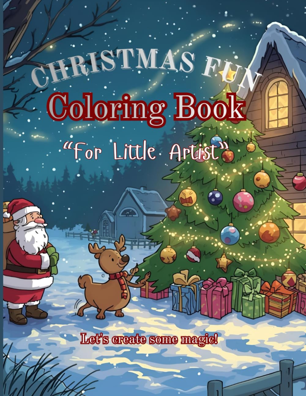 Christmas Fun Coloring Book for Little Artist