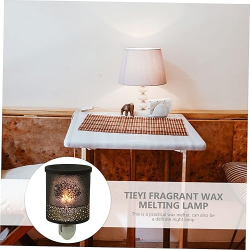 Miniatura 5 de Calentador de cera perfumada, luz enchufable, hierro para aromaterapia, para dormitorio, sala de estar, diseño seguro para derretir cera, aceites