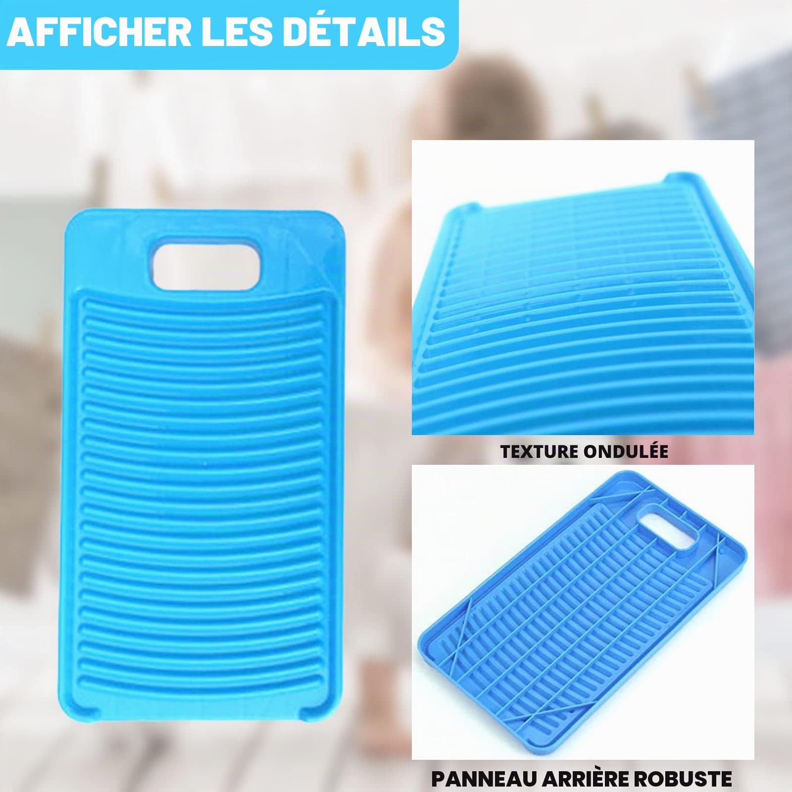 MZD Mini planche à laver en plastique pour chemises d'enfants Vert citron