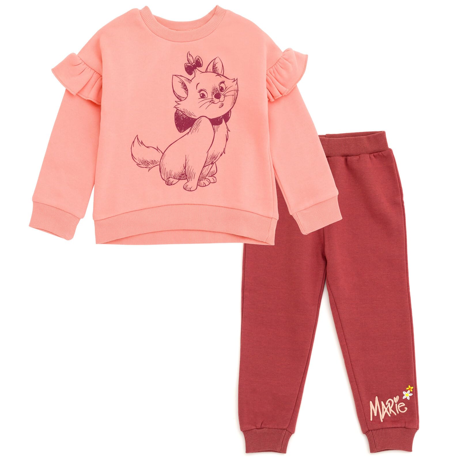Disney Girls' Fleece Sweatshirt and Pants Set for Baby &amp; Kids