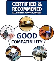 Vista 5 de (50) Rollos de papel térmico 2-1/4 X 63 Ingenico ICT 200 220 250 FD400 Vx520