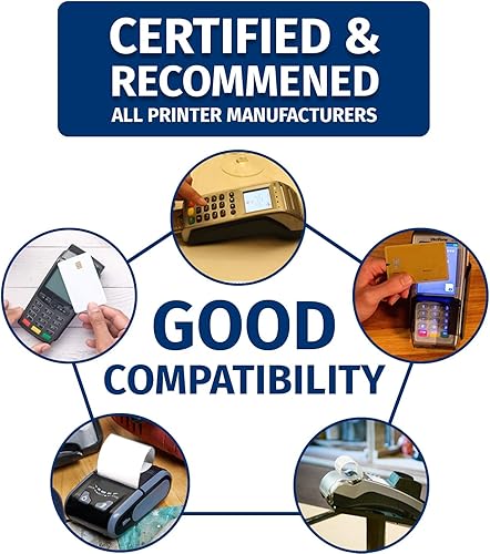 Miniatura 5 de (50) Rollos de papel térmico 2-14 X 63 Ingenico ICT 200 220 250 FD400 Vx520