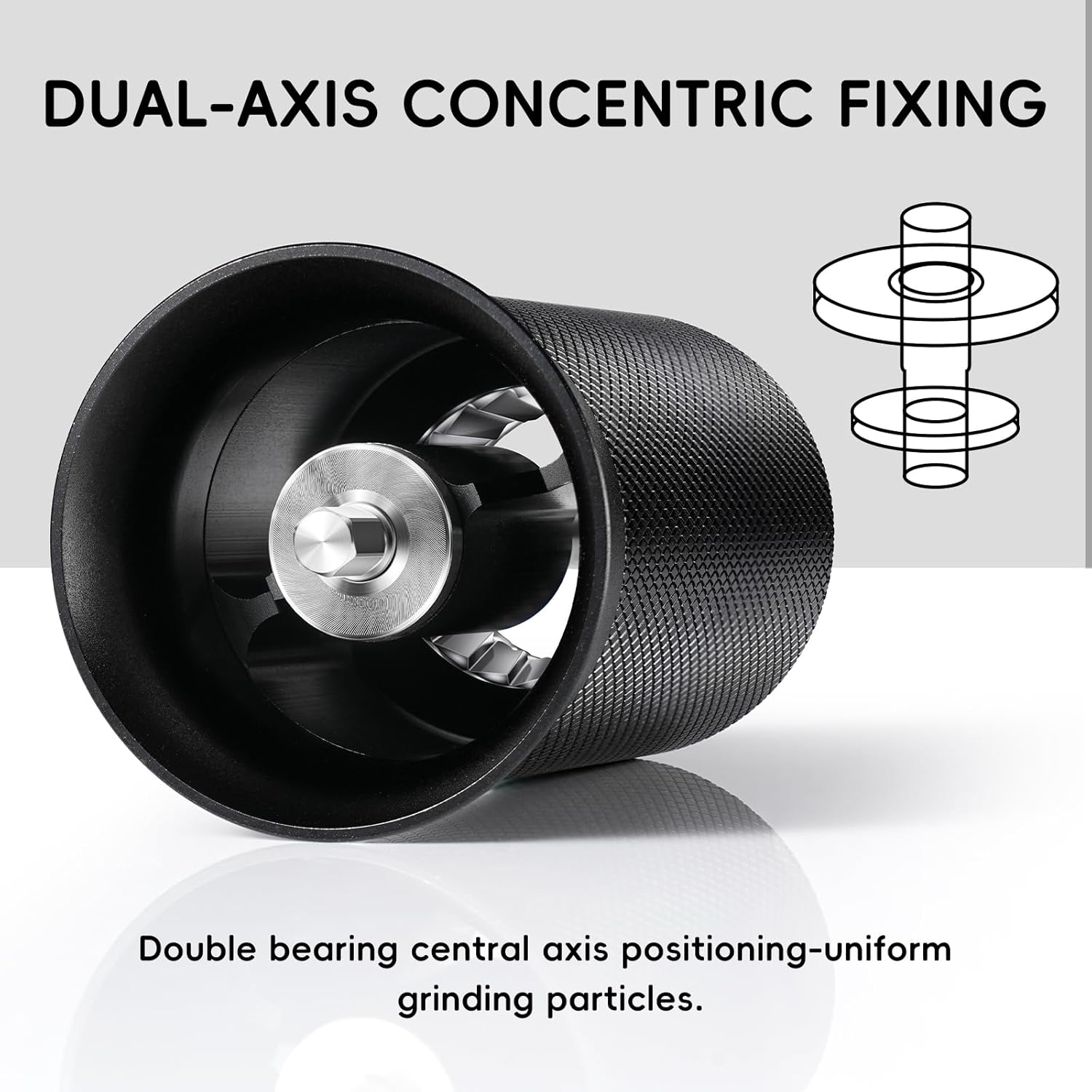 Manual Hand Coffee Grinder for French Press, Drip, Espresso with Assembly Consistency Stainless Steel Conical Burr Mill, BOMANSI BOMS Adjustable Grind Setting for Travel, Camping, Home