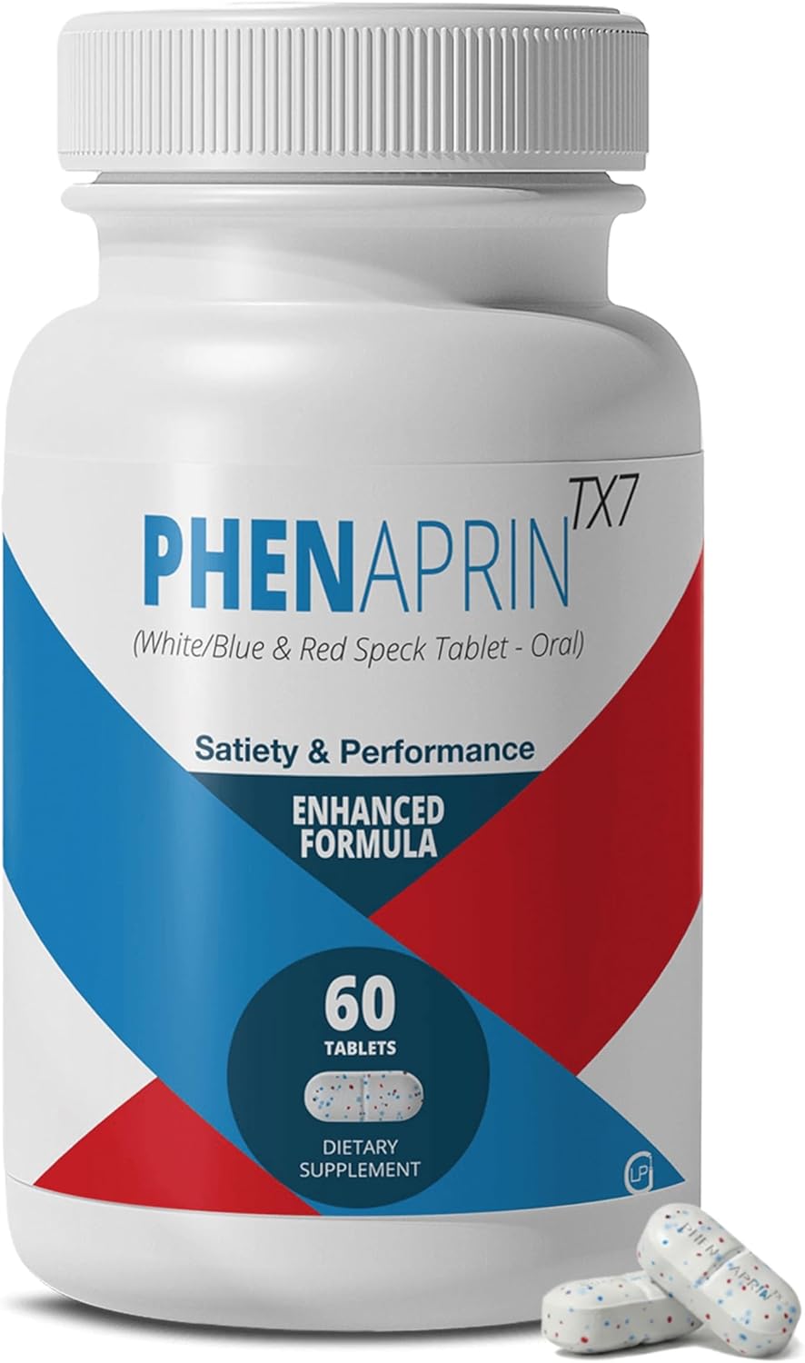 PhenAprin TX7 Diet Pills for Weight Loss & Appetite Control - Nootropic Energy, Focus & Food Noise Support - Smart Control Formula for Men & Women - 60 Tablets