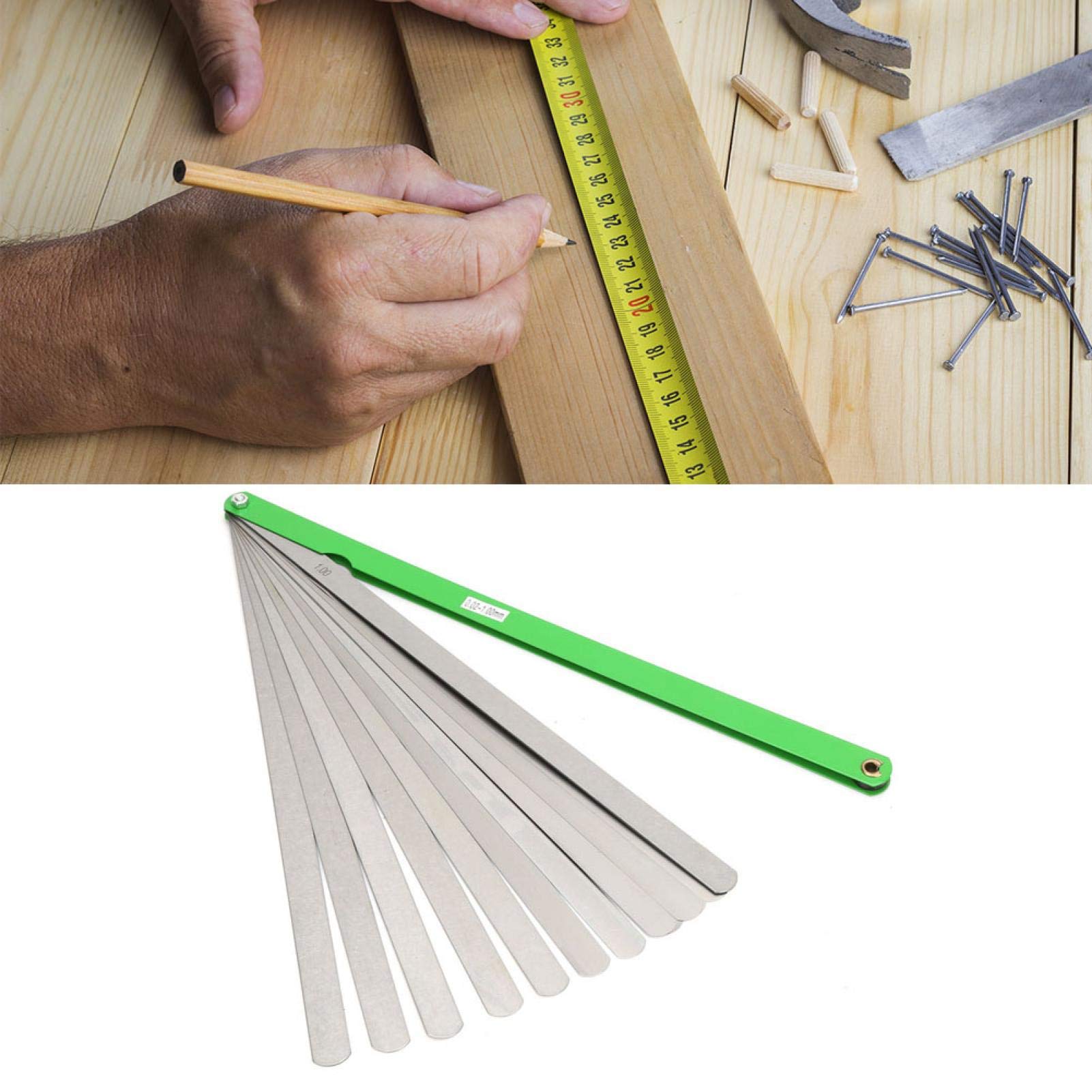 Spessimetro A Lame 17 Pezzi - Doppia Scala Metrica E Imperiale In Acciaio - Foto 10