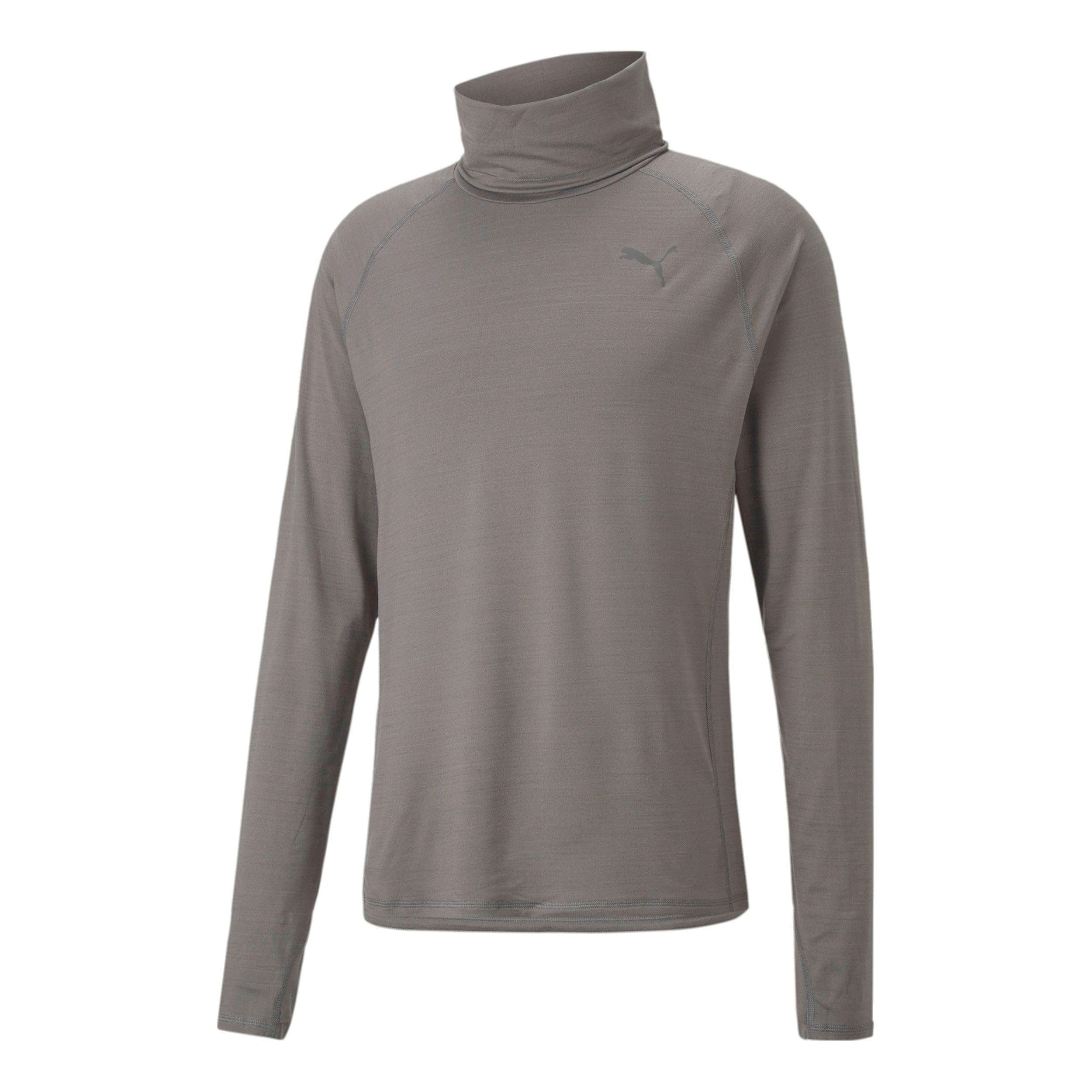 PUMA Herren Cloudspun High Neck Longsleeve Laufbekleidung Longsleeve Grau - XL