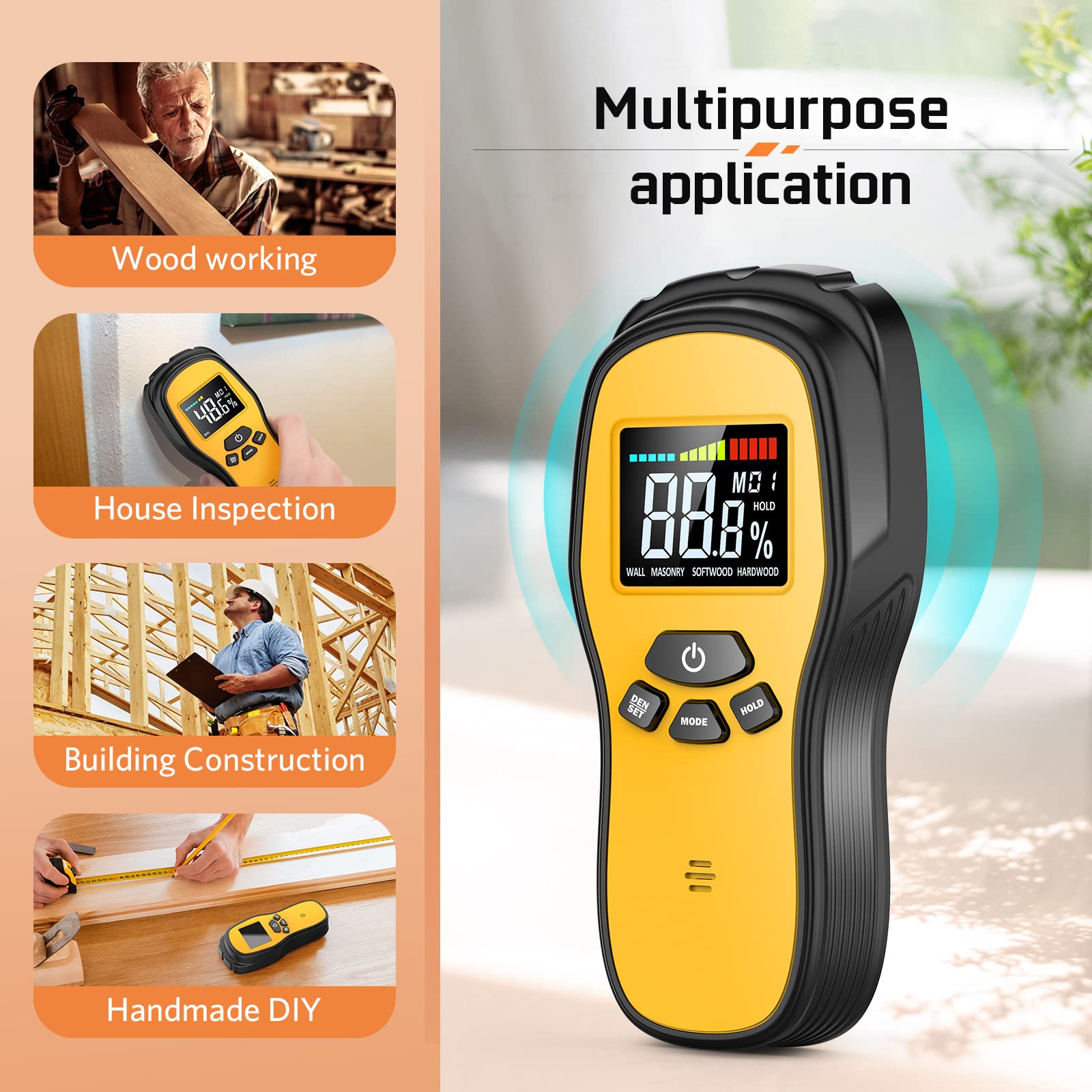 Digital Wood Moisture Meter - Accurate Readings -7