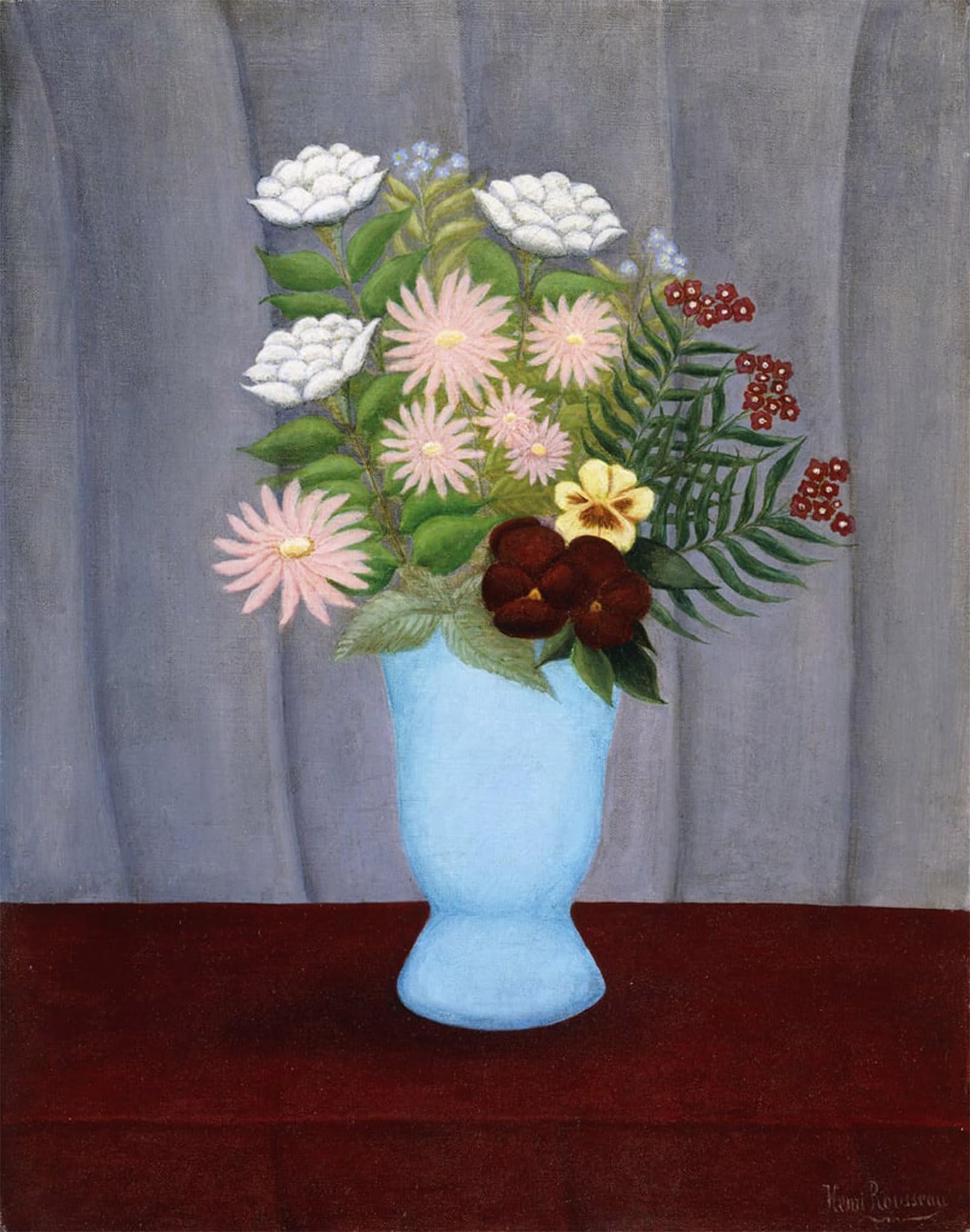 ARTXLXXBN Famous Painting Art Wall Decor Abstract Art Picture Garden Flowers by Henri J F Rousseau Animal Pictures for Home Decor 60x90cm
