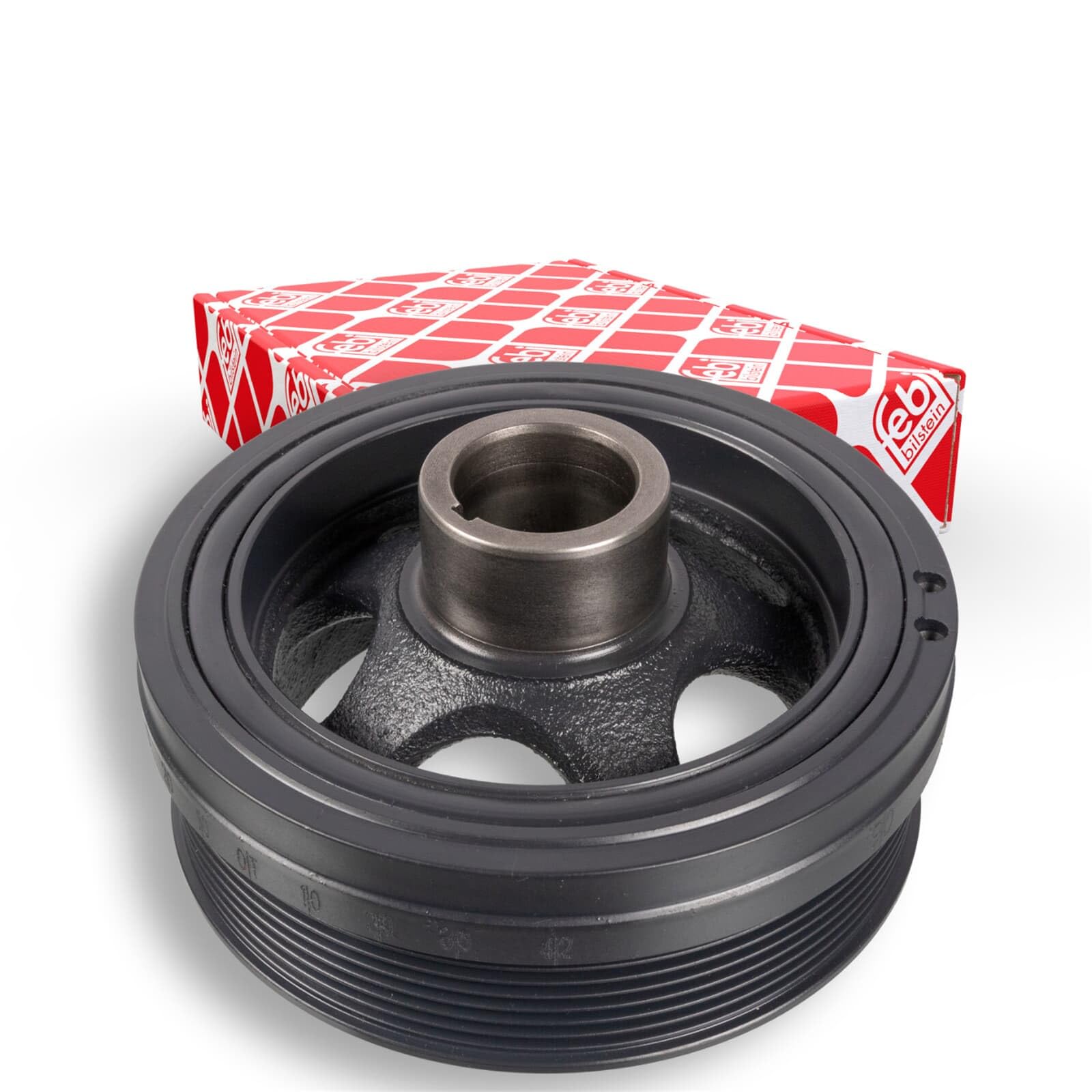 Febi bilstein 171097 Polea (desacoplada) para cigüeñal, 1 pieza