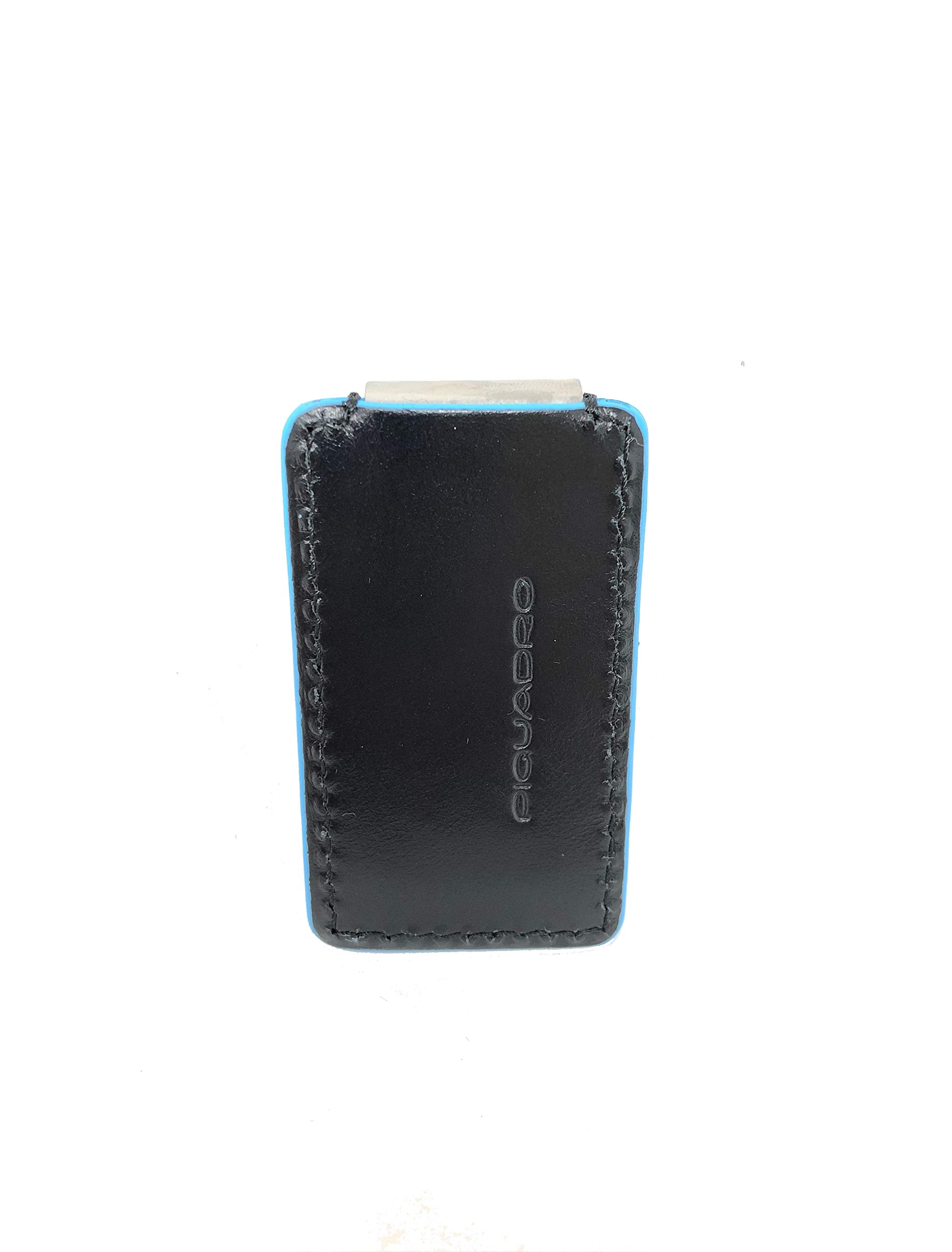 PIQUADRO – Ferma Banconote - In pelle – Blue Square – Unisex - Colore Nero