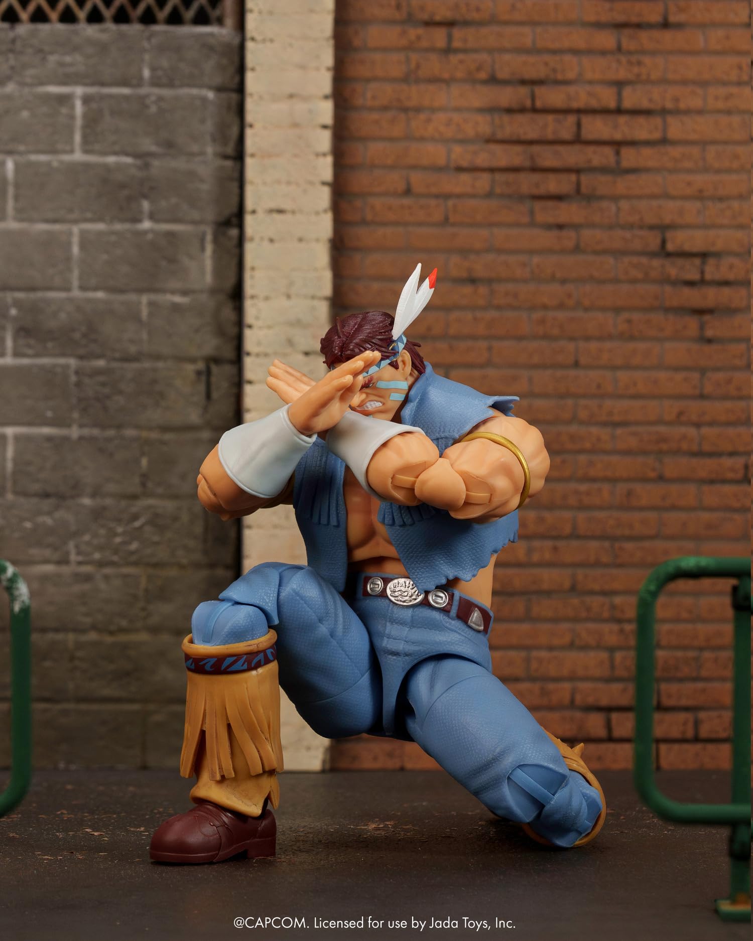 Jada Street Fighter II Figur T. Hawk, 17 cm, mit austauschbarem Zubehör, Sammelfigur Capcom, ab 13 Jahren (9335739314R00)