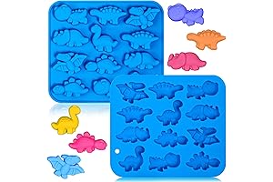 Webake Dinosaur Candy Silicone Molds 12-Cavity Dinosaur Molds
