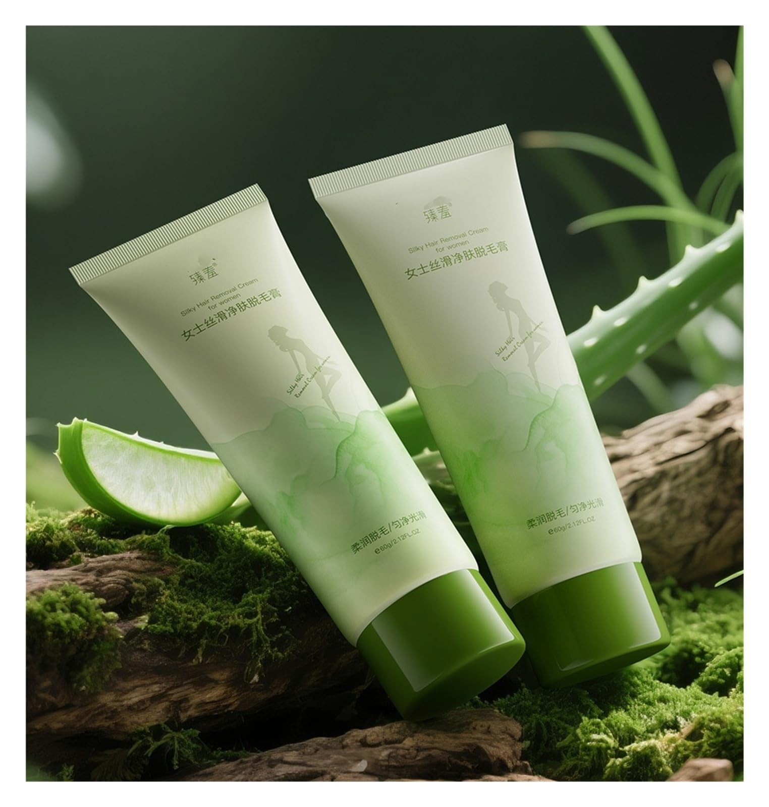 Crema depilatoria detergente for la pelle liscia come seta da donna | Pulizia profonda, nutriente e idratante(3pcs)