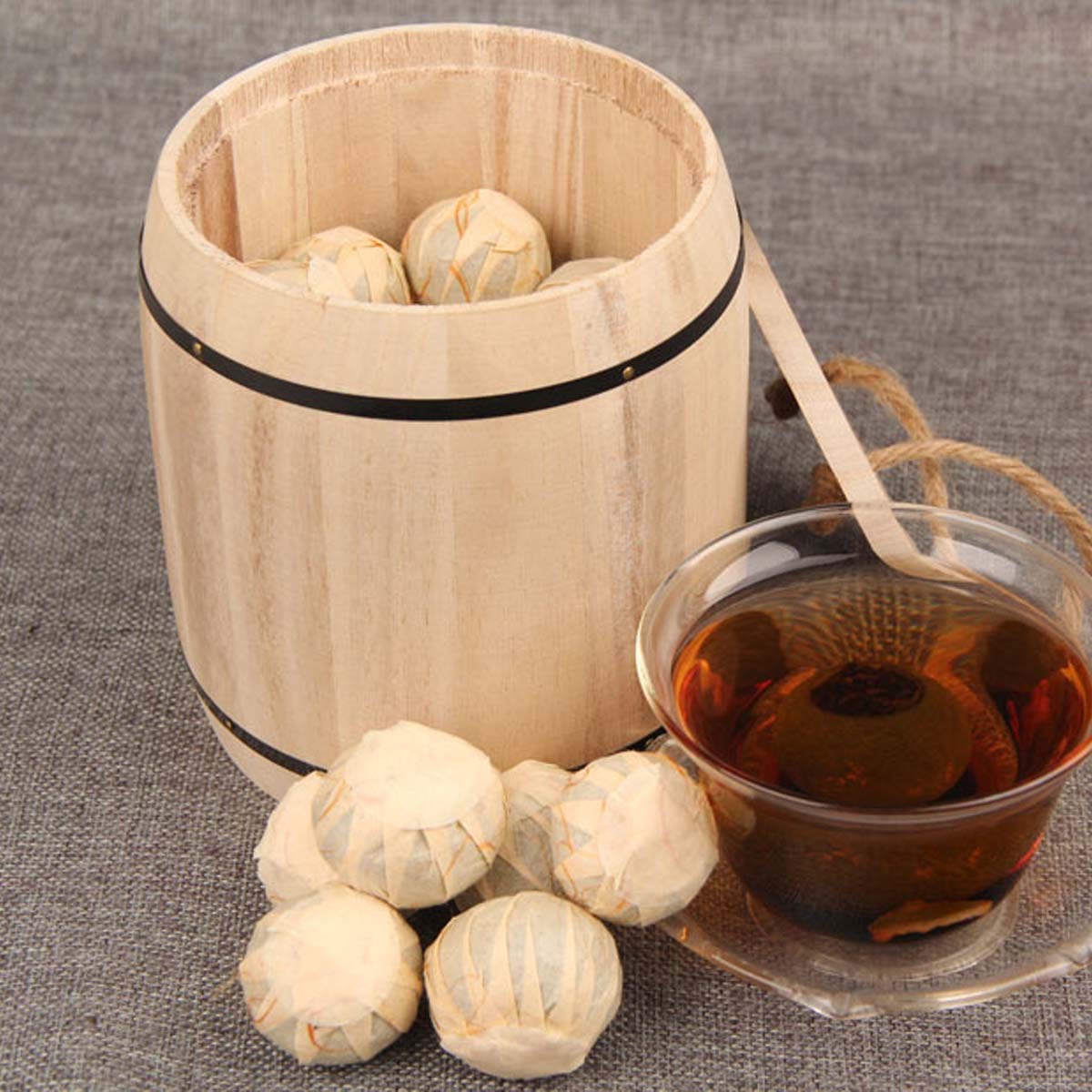 Orange Peel Puerh Tee Reifer Puerh Tee Kleine Grüne Mandarine Shu Cha Fass 250g