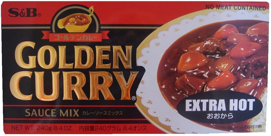 Golden Curry Sauce Mix Extra Hot, 8.4 Ounce (Pack of 5)