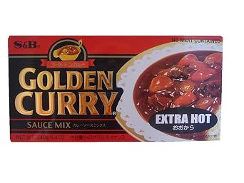 S&B Golden Curry Sauce Mix Extra Hot, 8.4 Ounce Pack of 5